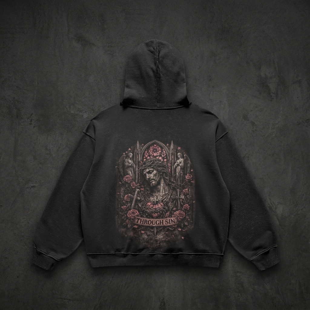 Through Sin Oversized Hoodie