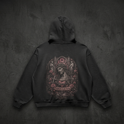 Through Sin Oversized Hoodie