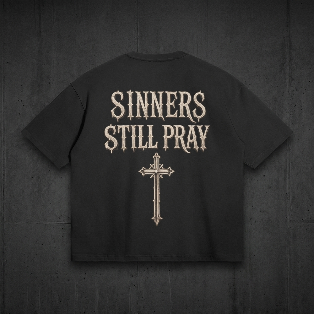 Sinners Still Pray Relaxed T-Shirt
