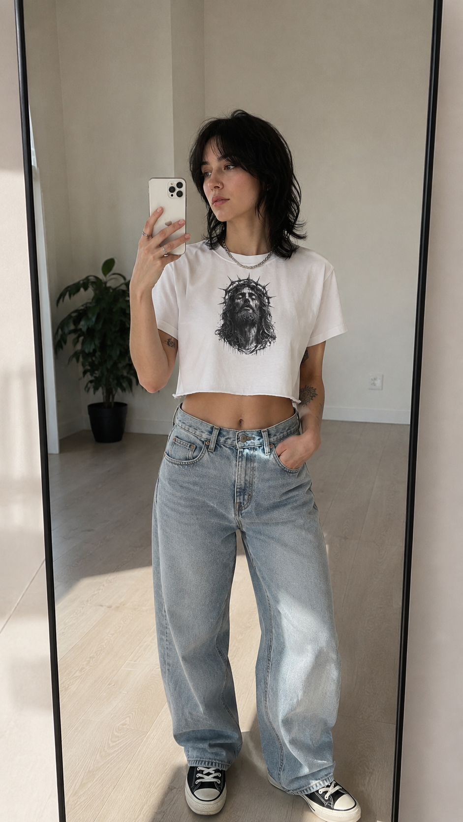 Jesus Is King Crop Top