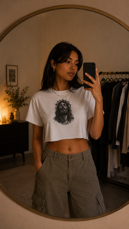 Jesus Is King Crop Top