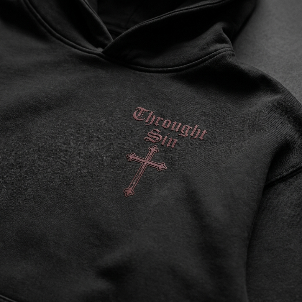 Through Sin Oversized Hoodie