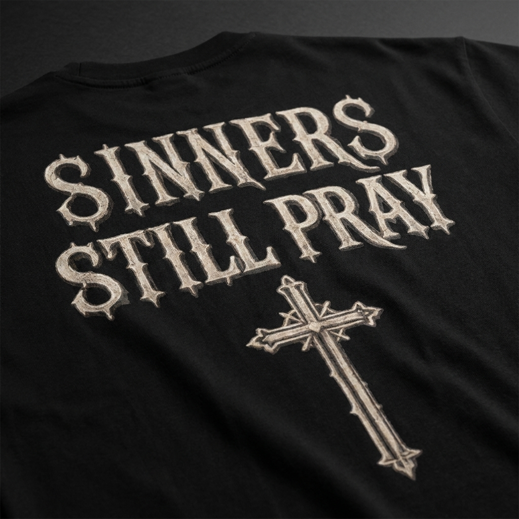 Sinners Still Pray Relaxed T-Shirt