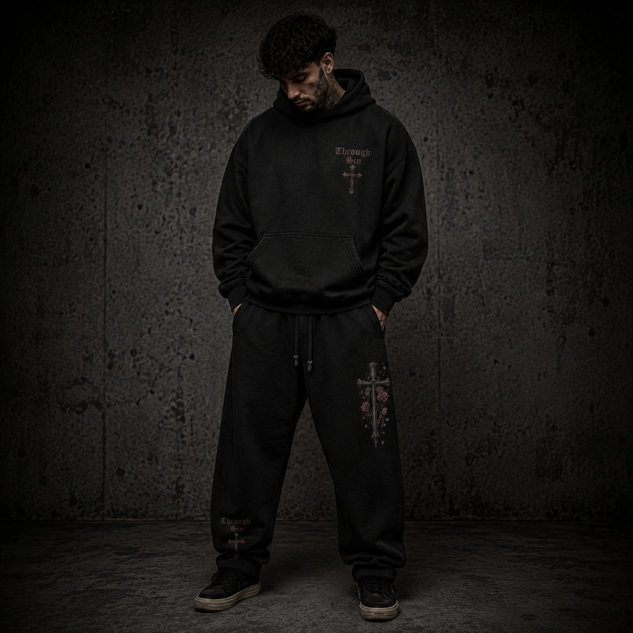 Through Sin Oversized Hoodie