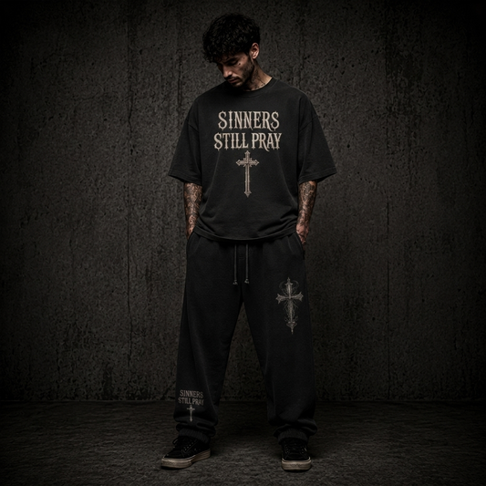 Sinners Still Pray Relaxed T-Shirt