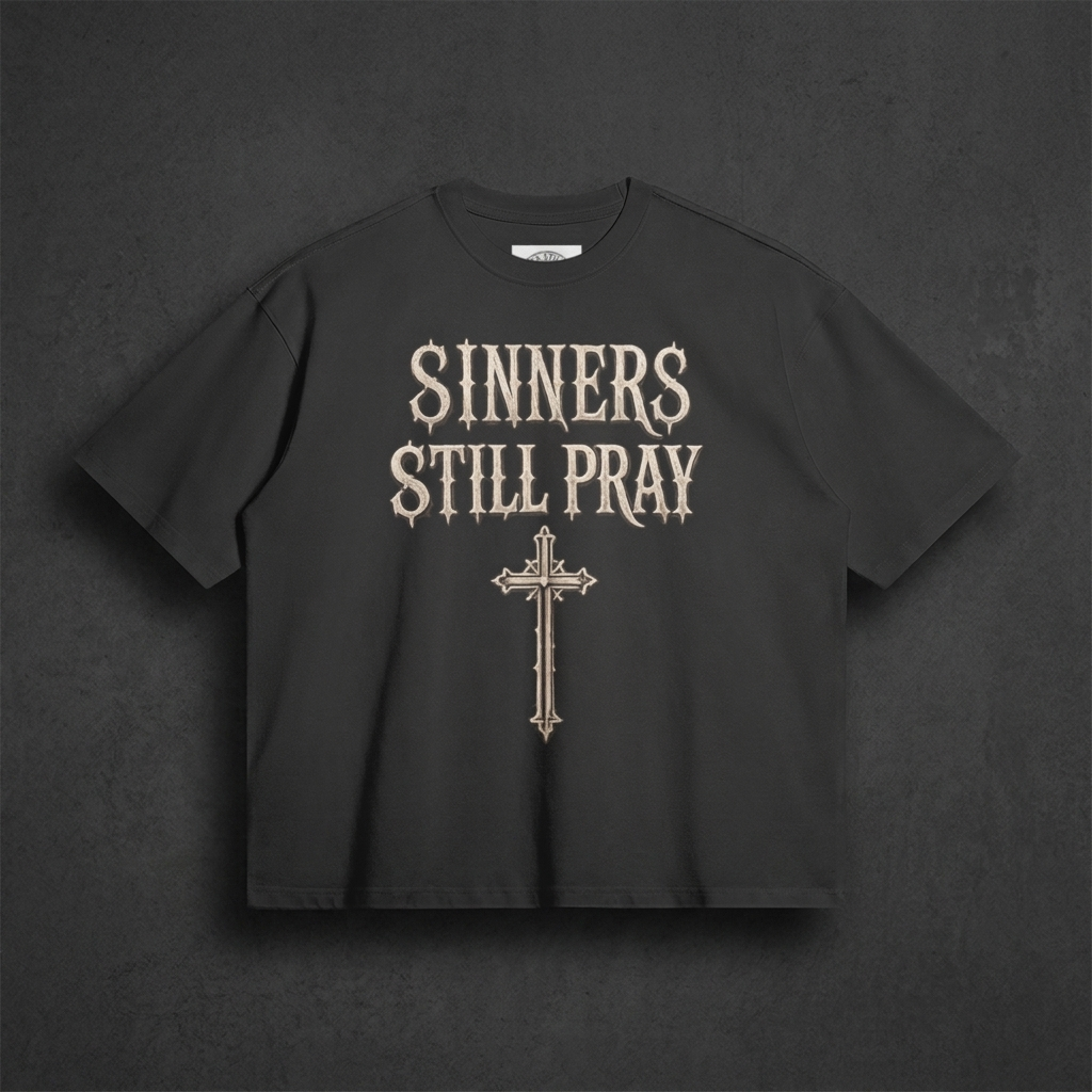 Sinners Still Pray Relaxed T-Shirt